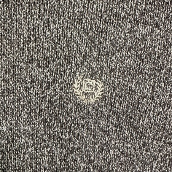 Chaps Ralph Lauren Sweater Mens XL Elbow Patches Thick Cotton Pullover Brown - Picture 6 of 10